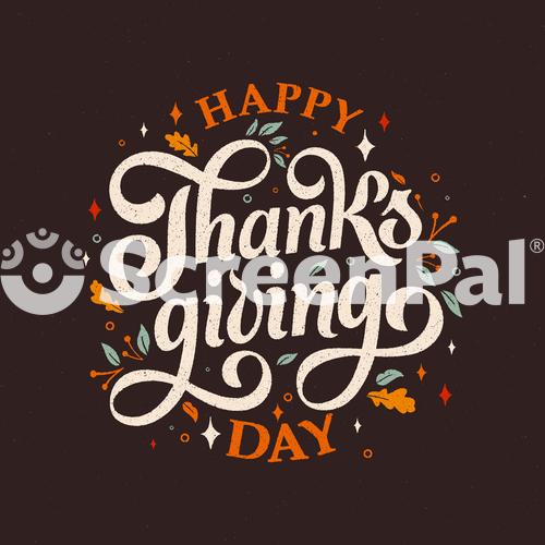 Vector Illustration Happy Thanksgiving Day Typography Vector Design For Greeting Cards And Poster On A Textural Background Design Template  CelebrationHappy Thanksgiving  Inscription Lettering