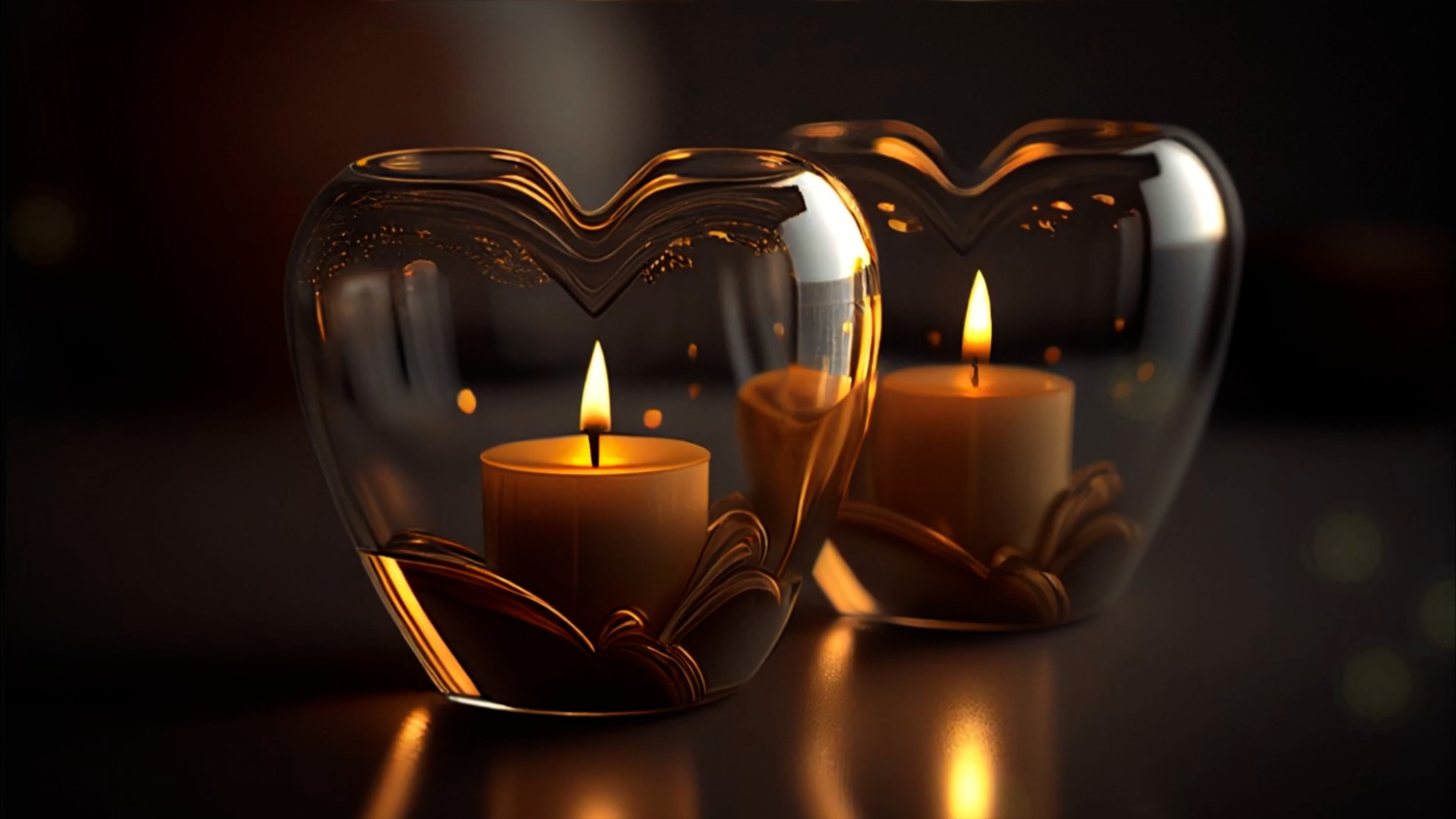 Candles Hearts