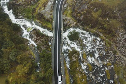 Aerial Photography Of Roadway