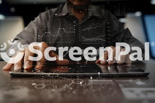 Businessman Hand Working On Laptop Computer With Digital Layer Business Strategy And Social Media Diagram On Wooden Desk