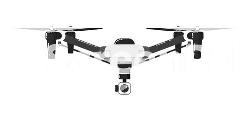 Drone Isolated On White Background Drone Photography And Drone Video Created Quadcopter With Camera