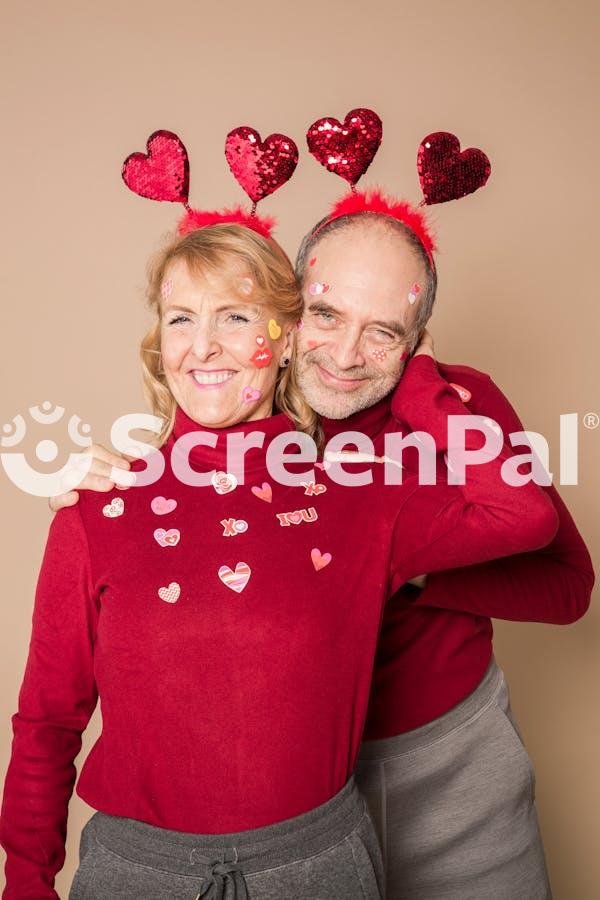 Elderly Couple Wearing Couple Outfit