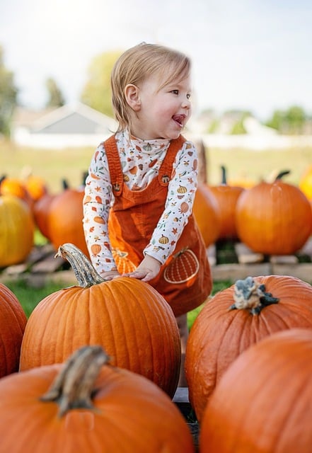 Girl Pumpkins Pumpkin Patch