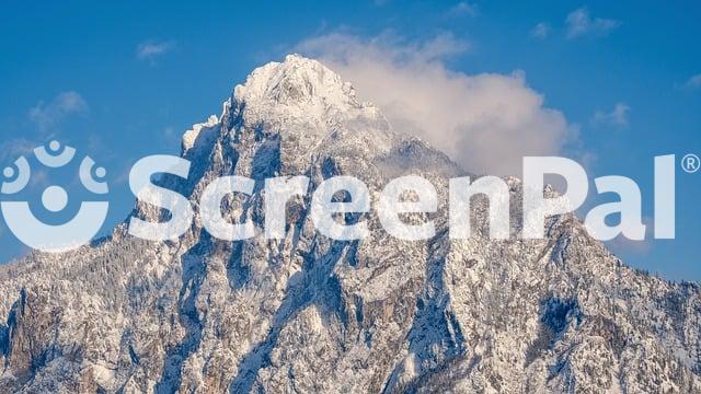 Mountain Peak Clouds Landscape