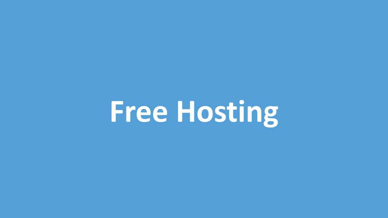 Intro to Free Hosting