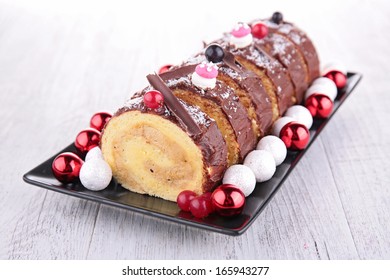 Swiss Roll Yule Log